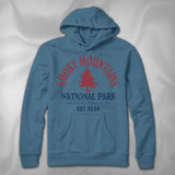 MF7882-2 Traditional Arch Hoodie Smoky Mountains National Park Pines