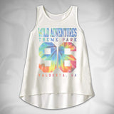 MF8056-3 Rainbow Girls High Low Tank Wild Adventures Tie Dye